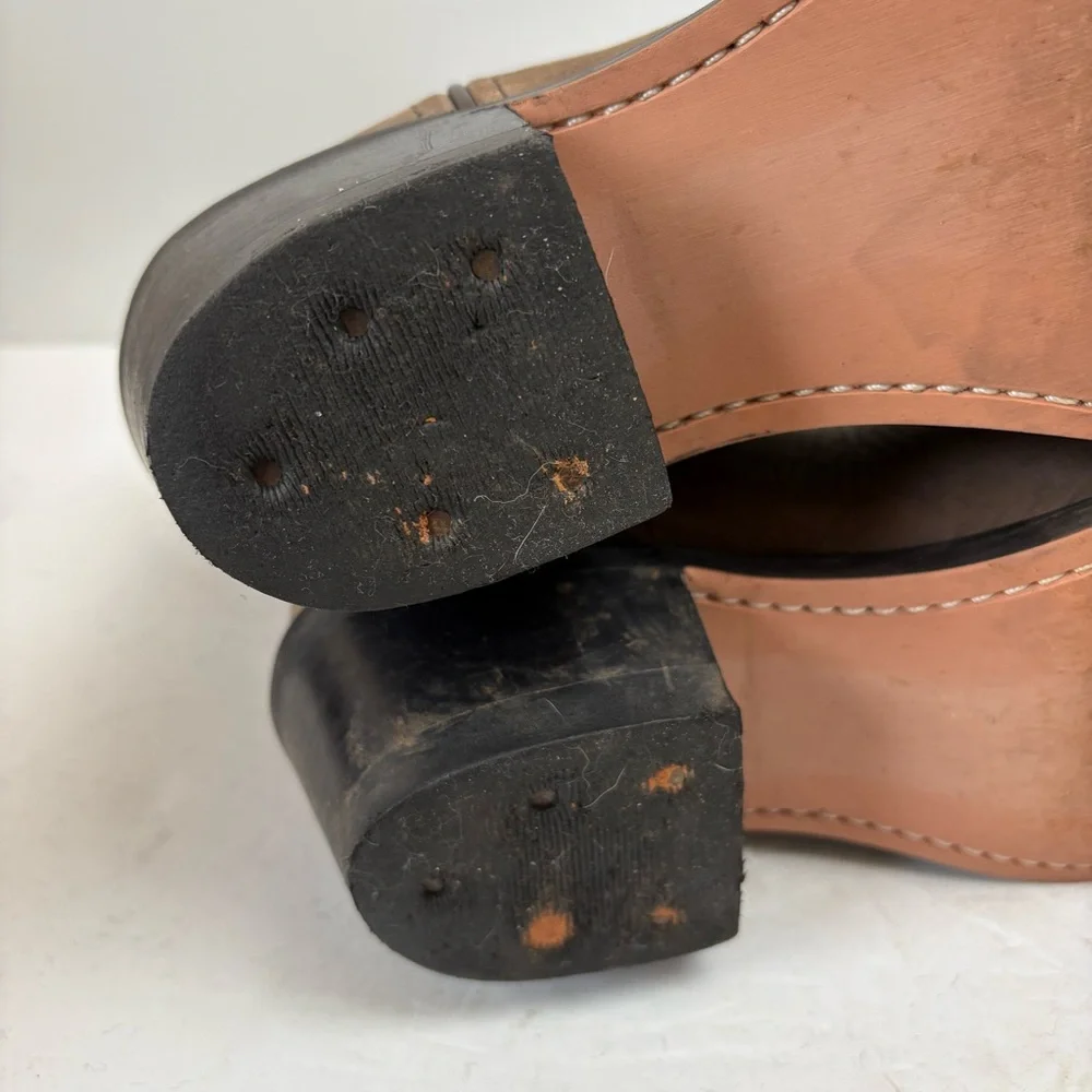 CODY JAMES BOYS' BROWN TAUPE WESTERN BOOTS Nubuck Leather B8151 4D